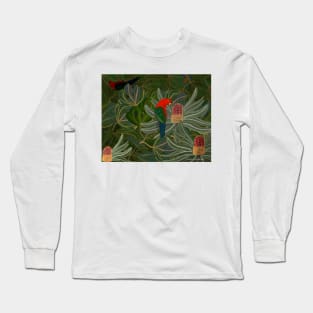 Banksia Parrots 2 Long Sleeve T-Shirt
